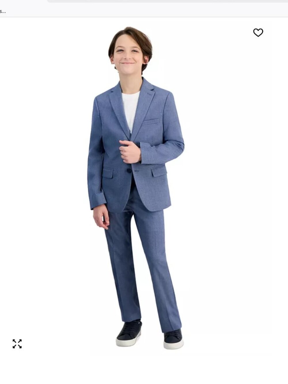 Boys size 12 Kenneth Cole Reaction Slim-Fit Stretch 2 Piece Suit